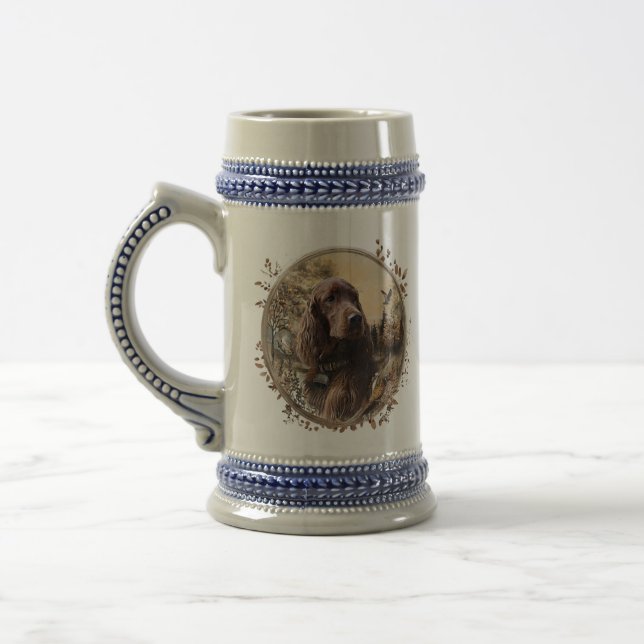  Irischer Setter Bierglas (Links)