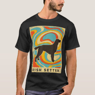 Irischer Setter Hund Retro Vintage Geschenk T-Shirt