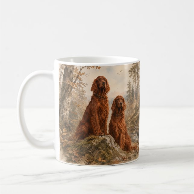 Irischer Setter  Kaffeetasse (Links)