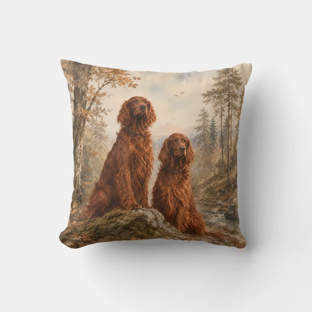  Irischer Setter  Kissen (Vorderseite)
