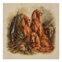 Irischer Setter ,Kunst