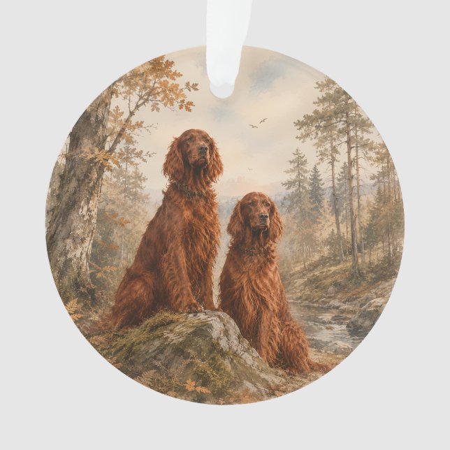  Irischer Setter  Ornament (Vorderseite)