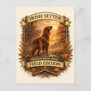 Irischer Setter Postkarte