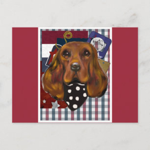 IRISCHER SETTER POSTKARTE