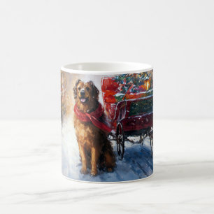 Irischer Setter Weihnachtsfestzeit Kaffeetasse