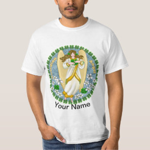 Irischer Shamrock Engel  T-Shirt