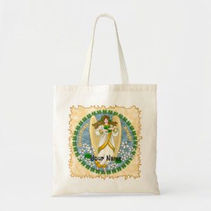 Irischer Shamrock Engel Tragetasche