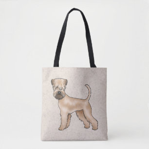 Irischer Soft-Coated Wheaten Terrier Süßer Cartoon