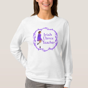 Irischer Stepptanz-Lehrer - Violett T-Shirt