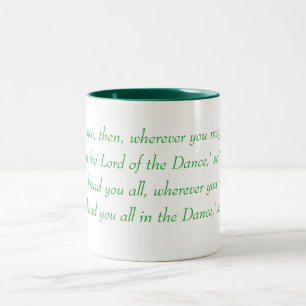 Irischer Stepptanz - Lord of the Dance Refrain Zweifarbige Tasse