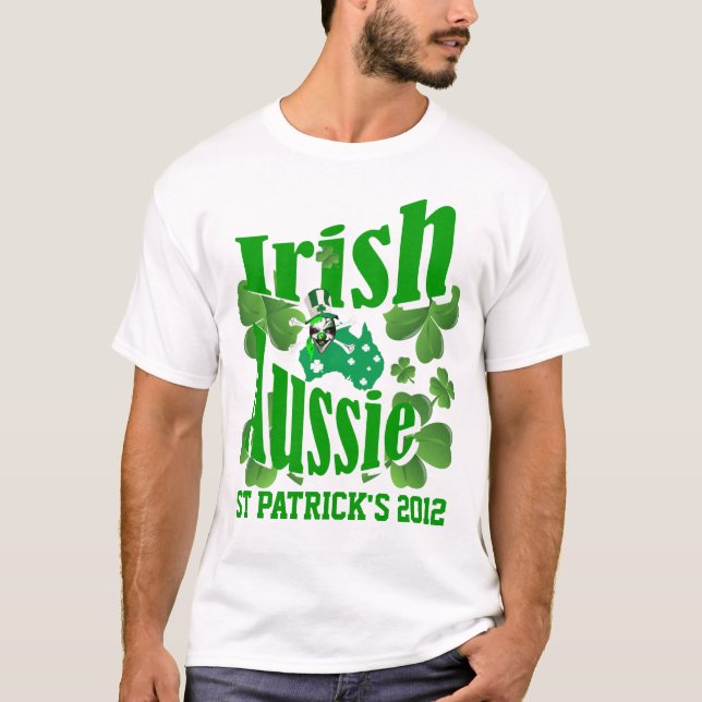 Irischer Tag Australier-St. Patricks T-Shirt (Vorderseite)