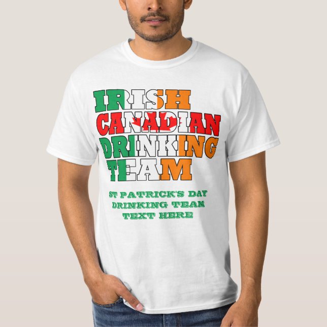 Irischer Tag Kanadier-St. Patricks T-Shirt (Vorderseite)