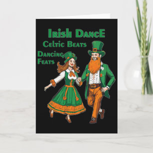 Irischer Tanz keltische Beats Tanz St. Patricks Ta Karte
