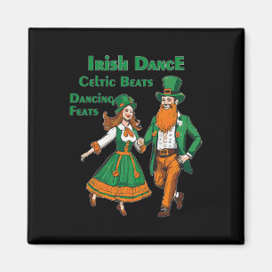Irischer Tanz keltische Rhythmen Tanz St. Patrick' Magnet