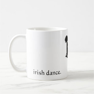 irischer Tanz. - Silhouette Soft Shoe Irish Dancer Kaffeetasse