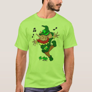 Irischer Tanzen-Kobold-T - Shirt