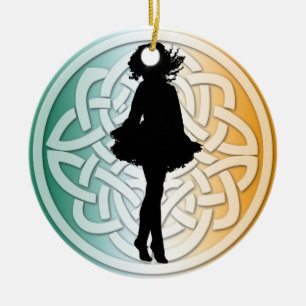 Irischer Tänzer-traditionelle Verzierung Keramik Ornament