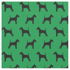 Irischer Terrier-Silhouette Stoff