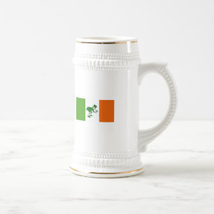 Irischer Toast/irische Flagge+Kobold Bierglas