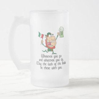 Irischer Toast Mattglas Bierglas