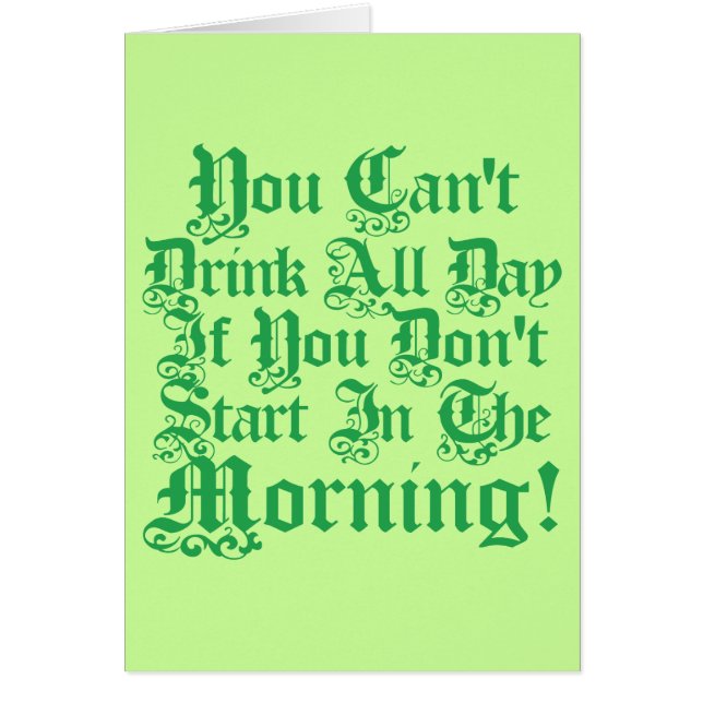 Irischer trinkender Spaß (Vorne)