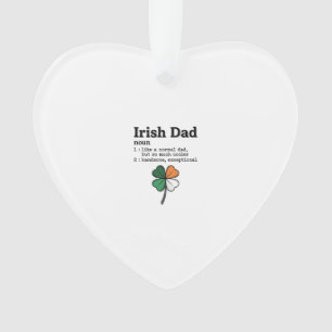 Irischer Vater Lustige Definition Kleeblatt Vintag Ornament
