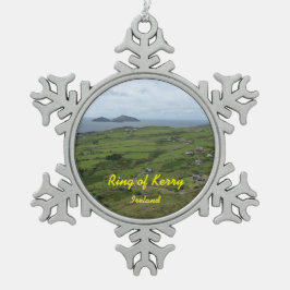 Irischer Verzierungs-Ring von Kerry Irland Schneeflocken Zinn-Ornament
