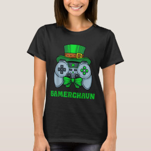 Irischer Videospiel-Controller St. Patrick's Day G T-Shirt