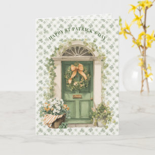 Irischer Vordertür St. Patrick's Day Irischer Se Karte