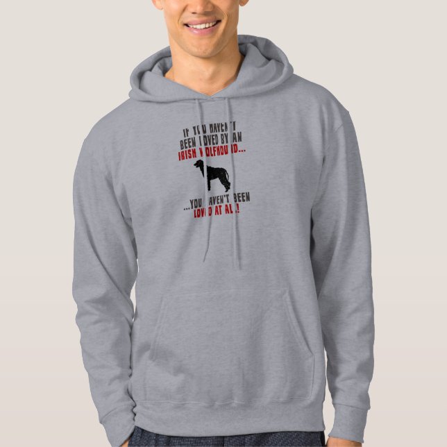 Irischer Wolfhound Hoodie (Vorderseite)