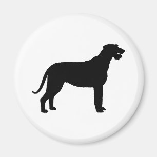 Irischer Wolfhound (im Schwarzen) Magnet