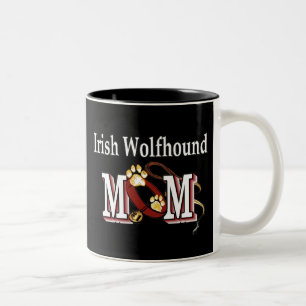 Irischer Wolfhound-Mama-Tasse Zweifarbige Tasse