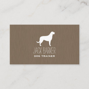 Irischer Wolfhound-Silhouette Visitenkarte