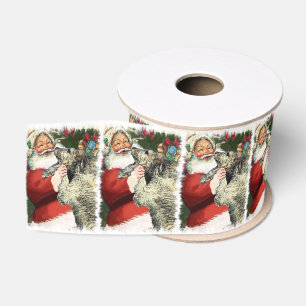 Irischer Wolfhound-Weihnachten Ripsband