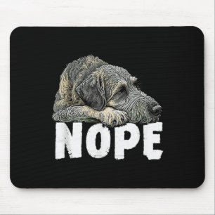 Irischer Wolfshund Nein Lustig Faul Haustier Hund  Mousepad