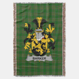 Irisches Barker-Wappen Familienwappen Irland Decke