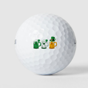 Irisches Bier Irland-Flagge St. Patricks Tag Lepre Golfball