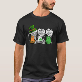 Irisches Bier Irland-Flagge St. Patricks Tag Männe T-Shirt