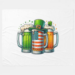 Irisches Bier Irland St Patricks Day Trinkparty Fleecedecke