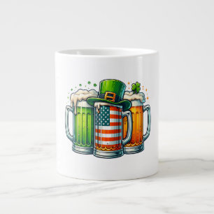 Irisches Bier Irland St Patricks Day Trinkparty Jumbo-Tasse