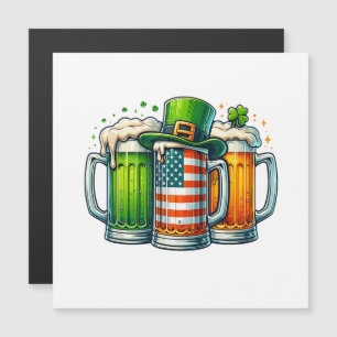 Irisches Bier Irland St. Patricks Day Trinkparty Magnetkarte