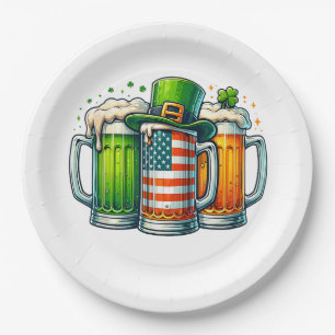 Irisches Bier Irland St Patricks Day Trinkparty Pappteller