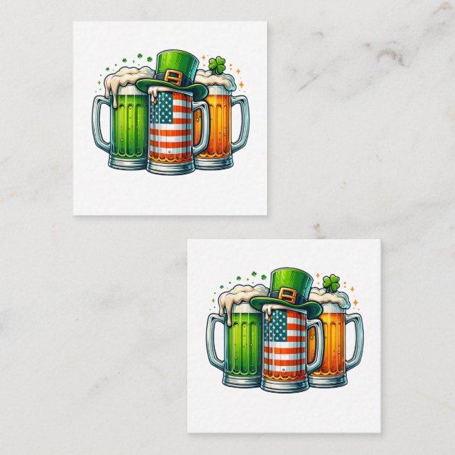 Irisches Bier Irland St. Patricks Tag Trinkparty (Vorne/Hinten)