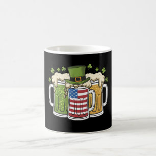 Irisches Bier Irland USA Amerikanische Flagge St. Kaffeetasse