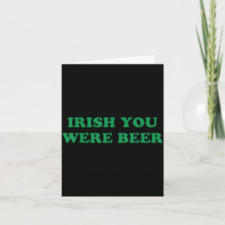 Irisches Bier lustige Kleeblätter Stempel St. Patr Karte
