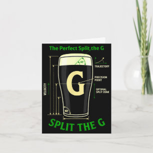 Irisches Bier teilt den G Shamrock St. Patricks Ta Karte