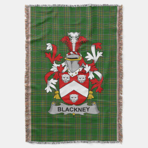 Irisches Blackney-Wappen Familienwappen Irland Decke