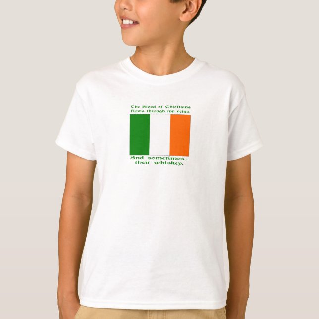 Irisches Blut und Whiskey T-Shirt (Vorderseite)