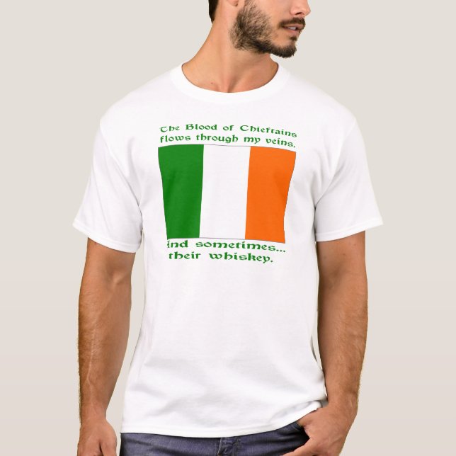 Irisches Blut und Whiskey T-Shirt (Vorderseite)