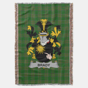 Irisches Brady oder McBrady Wappen Familienwappen Decke